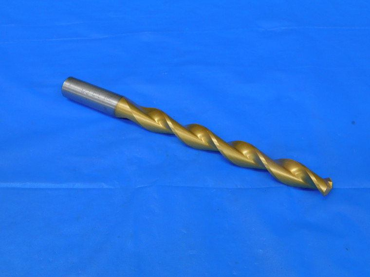 CHICAGO-LATROBE 1/2 O.D. TiN HSS JOBBER TWIST DRILL BIT 4 1/4 LOC 6 1/8 OAL .5 - MB8964AZ2