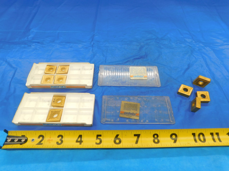 10PCS SECO CNMG190616-MR7 TP40 & TP30 TiN COATED CARBIDE INSERTS CNMG 644-MR7 - AS1061RDT