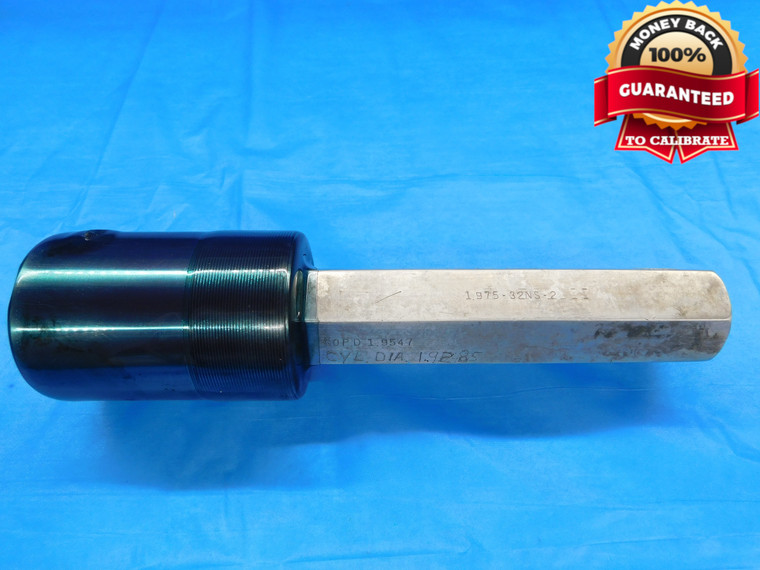 1.975 32 NS 2 THREAD PLUG GAGE 1.9750 GO ONLY P.D. = 1.9547 INSPECTION CHECK - DW17620RD
