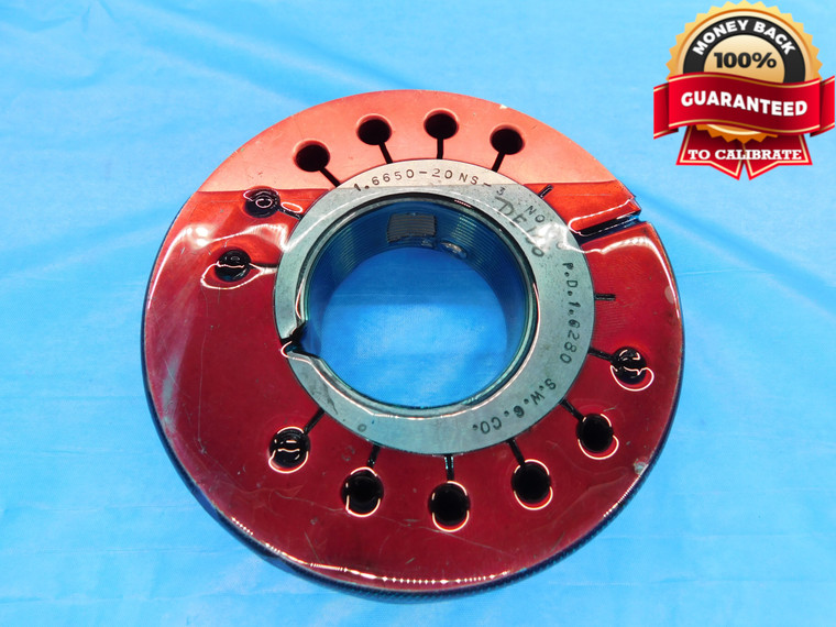 1.6650 20 NS 3 THREAD RING GAGE 1.665 NO GO ONLY P.D. = 1.6280 INSPECTION CHECK - DW17640RD