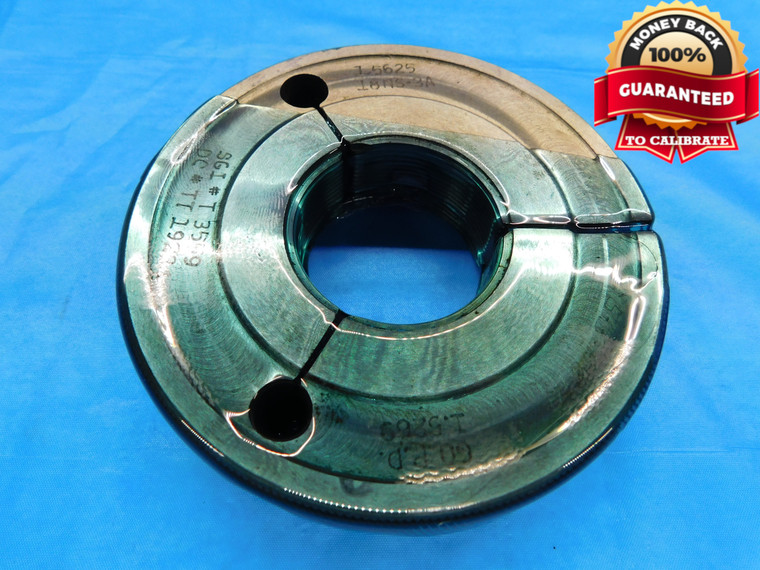 1 9/16 18 NS 3A THREAD RING GAGE 1.5625 GO ONLY P.D. = 1.5269 INSPECTION CHECK - DW17658AW2