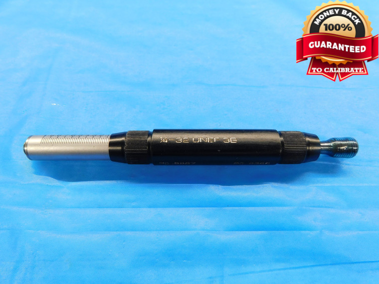 LEITECH 1/4 32 UNEF 3B DEPTH THREAD PLUG GAGE .25 GO NO GO PD'S = .2297 & .2328 - DW17674LVR