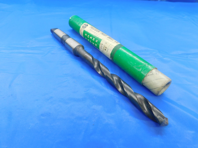 NEW PTD 31/64 O.D. HSS TWIST DRILL BIT HKH MORSE TAPER #2 SHANK .4843 USA MADE - AS1227BF2