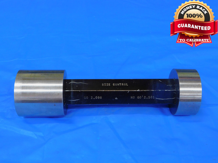 2.0980 & 2.1010 PIN PLUG GAGE GO NO GO 2.0938 +.0042 2 3/32 53.289 2.098 2.101 - MB9278RD