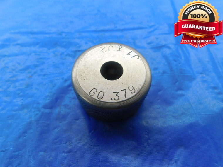 .3790 CL X MASTER PLAIN BORE RING GAGE .3750 +.0040 OVERSIZE 3/8 9.627 mm .379 - AS1341RD