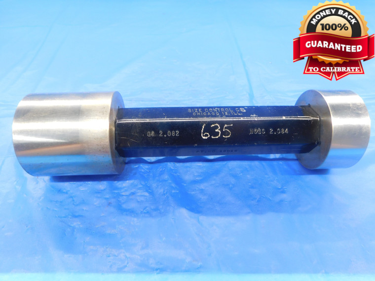 2.0820 & 2.0840 CL Y PIN PLUG GAGE GO NO GO 2.0781 +.0039 2 5/64 53 2.082 2.084 - AS1362RD