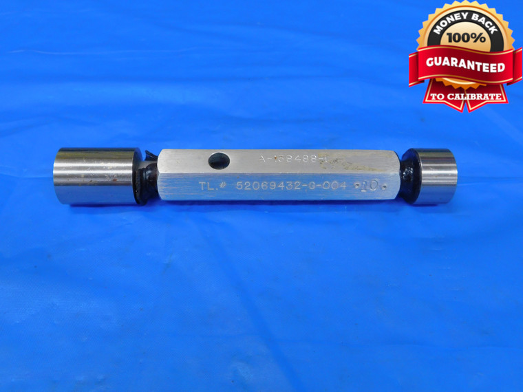.7780 & .7900 CL Z PIN PLUG GAGE GO NO GO .7813 -.0033 25/32 20 mm .778 .790 - MB9342RD