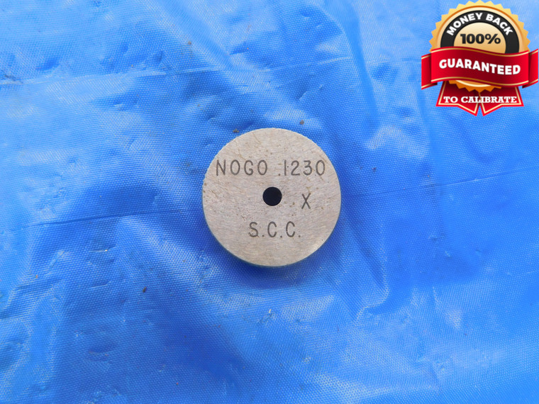 .1230 CLASS X MASTER PLAIN BORE RING GAGE .1250 -.0020 UNDERSIZE 1/8 3 mm .123 - AS1455RD