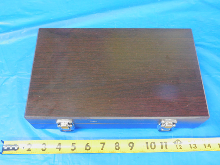 11 3/4"x7 1/4"x 2 1/2" WOODEN STORAGE CASE FOR CALIBRATION GAGES PIN STANDARD - MB9384LVR