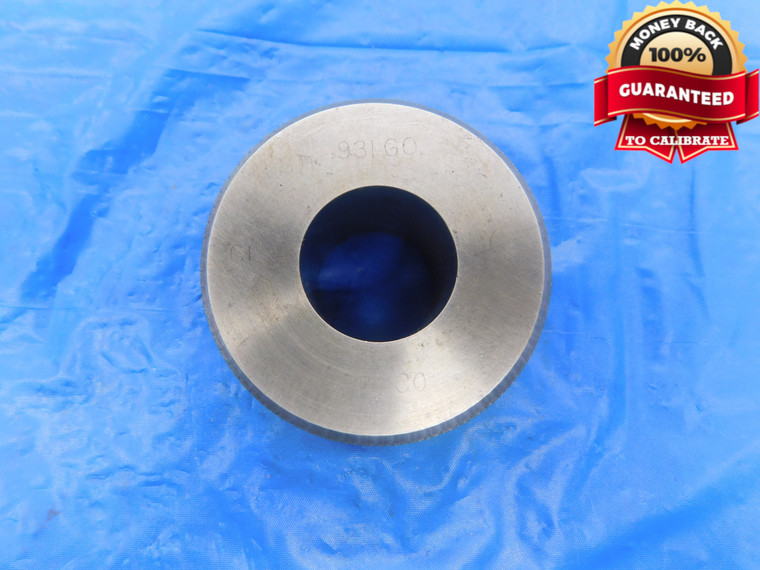 .9310 CL Y MASTER PLAIN BORE RING GAGE .9375 -.0065 15/16 23.647 mm .931 - AS1490RD
