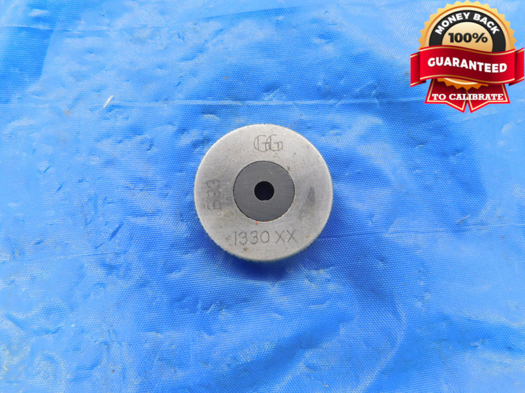 .1330 CL XX MASTER PLAIN BORE RING GAGE .1250 +.0080 1/8 3.378 mm .133 CARBIDE - AS1495RD