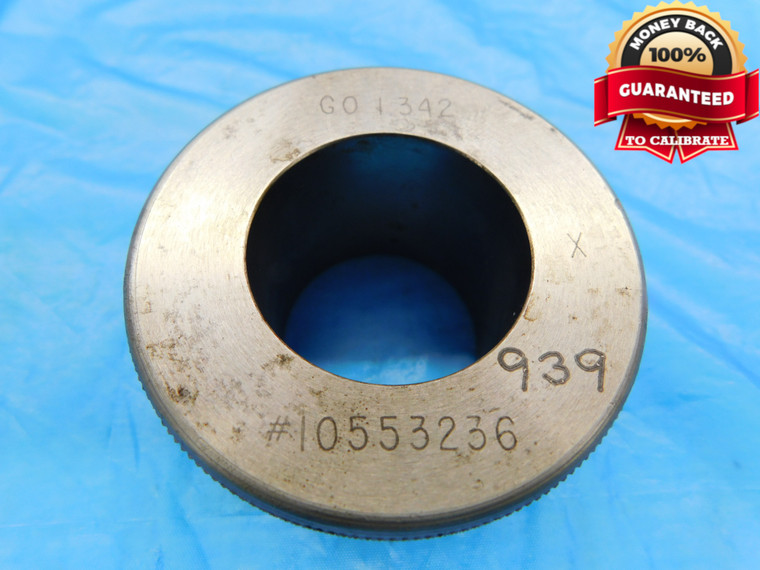 1.3420 CL X MASTER PLAIN BORE RING GAGE 1.3438 -.0018 1 11/32 34 mm 1.342 CHECK - DW17847RD