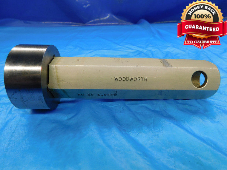 1.9446 PIN PLUG GAGE 1.9375 +.0071 OVERSIZE 1 15/16 49.393 mm INSPECTION CHECK - DW17840RD