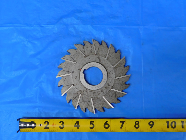 NIAGARA 5" OD X 11/32 WIDTH X 1 1/4 PILOT STAGGERED TOOTH SIDE MILL CUTTER 24 T - MB9510BJ2