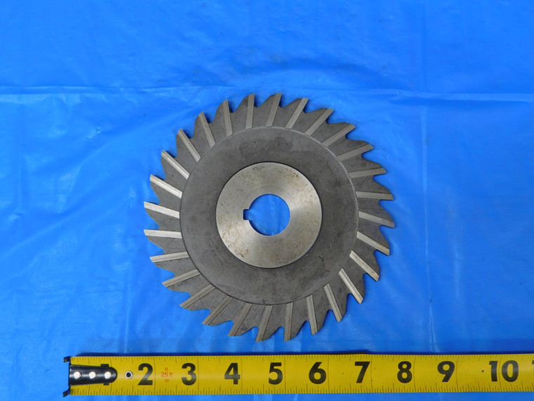 BROWN & SHARPE 6" O.D. X 1/4 WIDTH X 1" PILOT SIDE MILLING CUTTER 28 T HSS USA - MB9520BJ2