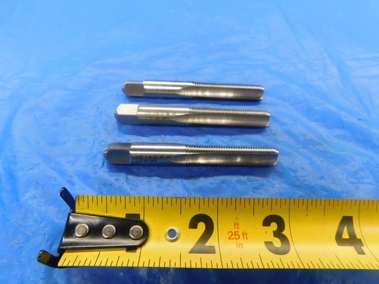NEW 3PCS GTD 3/8 24 NF GH3 HSS BOTTOMING TAP 3 STRAIGHT FLUTE .375 USA MADE - AS1617BH2