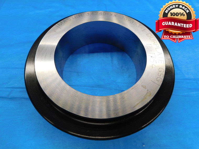 3.6240 CL XX MASTER PLAIN BORE RING GAGE 3.6250 -.0010 3 5/8 92 mm 3.624 CHECK - DW17933BB2