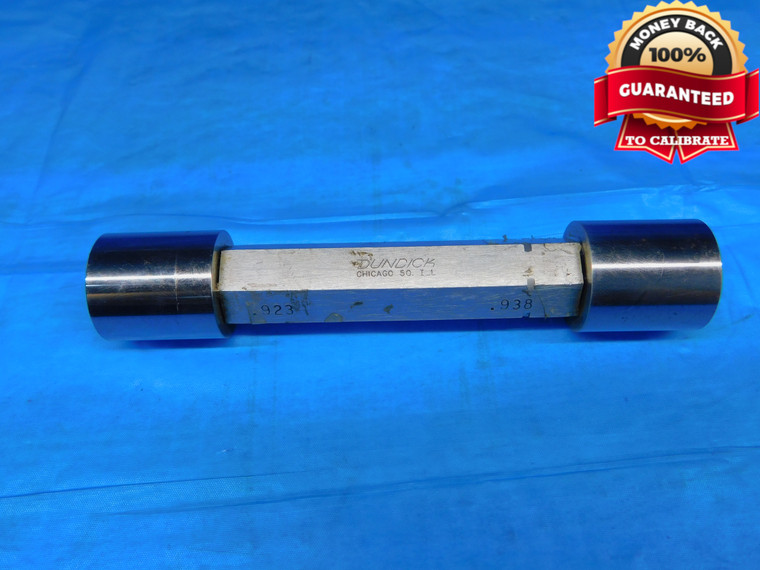 .9230 & .9380 PIN PLUG GAGE GO NO GO .9375 +.0005 OVERSIZE 15/16 24 mm .923 .938 - AR9533BB2
