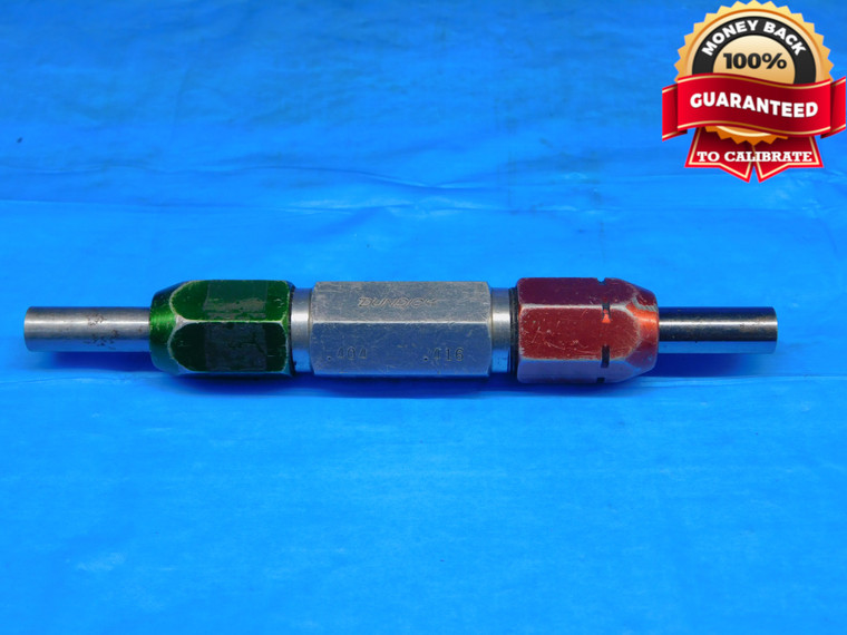 .4040 & .4160 PIN PLUG GAGE GO NO GO .4063 -.0023 13/32 10.262 mm .404 .416 - AR9551BB2