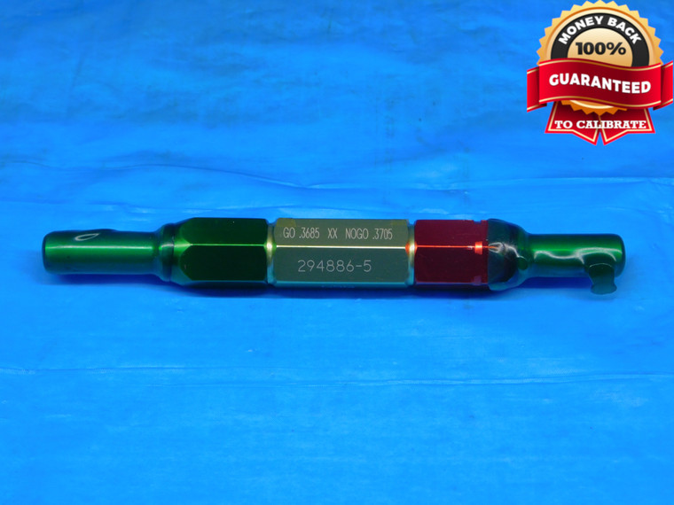 .3685 & .3705 CL XX PIN PLUG GAGE GO NO GO .3750 -.0045 UNDERSIZE 3/8 9.360 mm - AR9566BB2