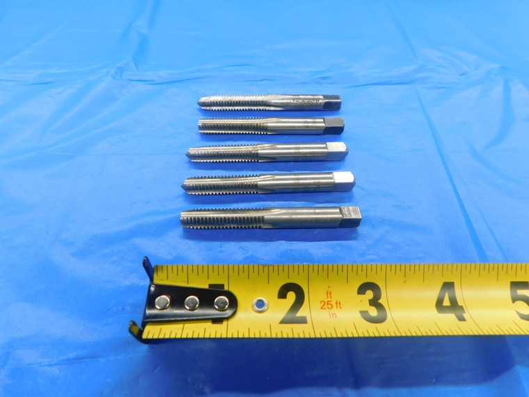 5PCS SET 5/16 18 NC HSS PLUG, TAPER, & BOTTOMING TAPS 4 STRAIGHT FLUTE .3125 - AS1865BK2