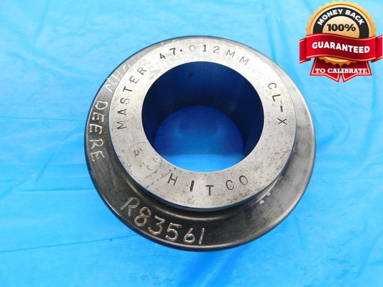 47.012 CLASS X MASTER PLAIN BORE RING GAGE 47.000 +.012 OVERSIZE 47 mm 1.8509 - DW18076BB2