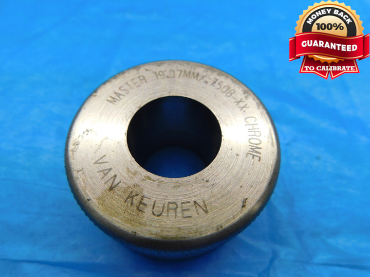 19.070 CL XX MASTER PLAIN BORE RING GAGE 19.000 +.070 OVERSIZE 19 mm .7508 19.07 - DW18170BB2