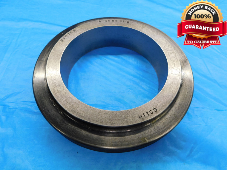 4.6885 CLASS Z MASTER PLAIN BORE RING GAGE 4.6875 +.0010 OVERSIZE 4 11/16 119 mm - DW18211BB2