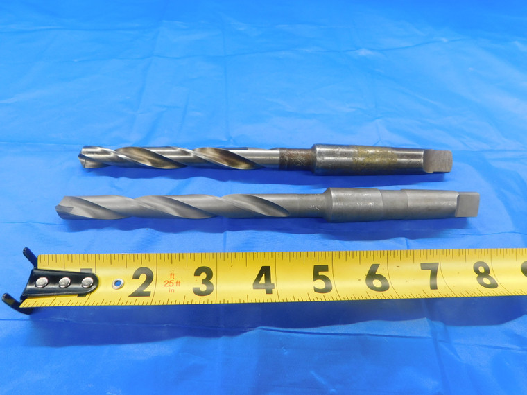 2PCS PRECISION DRILL 31/64 O.D. HSS CARBIDE TIPPED DRILL BIT MT2 .4843 MT2 - AS2087BP2