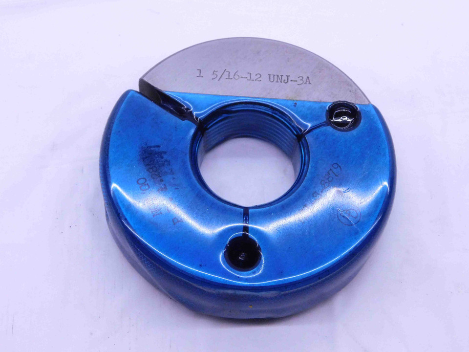 1 5/16 12 UNJ 3A THREAD RING GAGE 1.3125 NO GO ONLY P.D. = 1.2541 ...