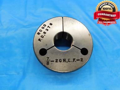 7/8 20 NEF 2 Thread Ring Gage | DW19102RD | M & J Tooling LLC