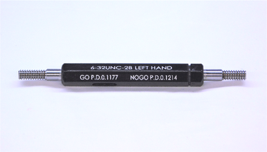 NEW 6 32 UNC 2B LEFT HAND Thread Plug Gage | JF3949MJ | M & J Tooling LLC