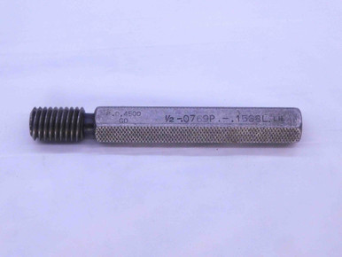1/2 13 LEFT HAND DOUBLE LEAD THREAD PLUG GAGE .5 GO ONLY P.D. = .4500 L ...