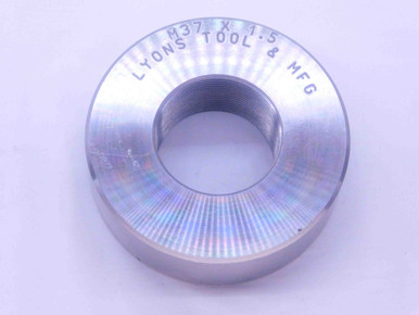 SHOP MADE M37 X 1.5 SOLID THREAD RING GAGE 37 METRIC INSPECTION CHECK ...