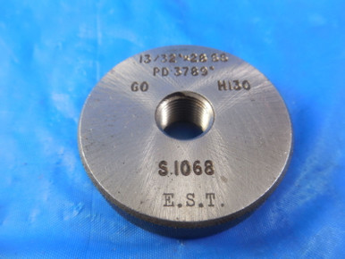 13/32 28 SS SOLID Thread Ring Gage | CS2549BU | M & J Tooling LLC