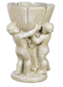 Three Cherubs Holding Bowl