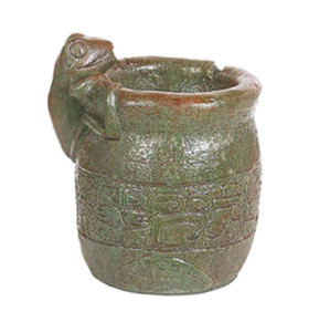 Mayan Frog Planter