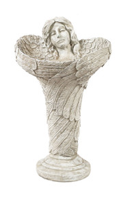 Standing Angel Birdbath