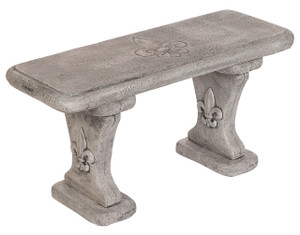 Fleur Pattern Straight Bench