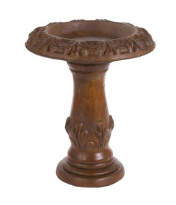 Oak Leaf Birdbath