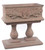 Rect. Leaf Planter/ 2 Column Ped