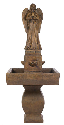 Christmas village angle fountain