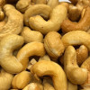 Whole cashews roasted in natural coconut oil. No salt added Made fresh for great taste. Packed fresh for big smiles.