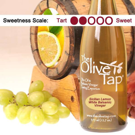 Sicilian Lemon White Balsamic Vinegar from The Olive Tap Sicilian Lemon White Balsamic Vinegar from The Olive Tap