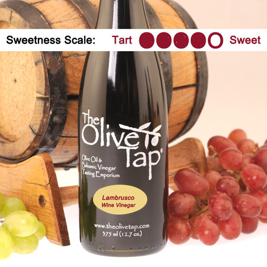 Lambrusco Wine Vinegar Bottle 375 ml. from The Olive Tap Lambrusco Wine Vinegar Bottle 375 ml. from The Olive Tap