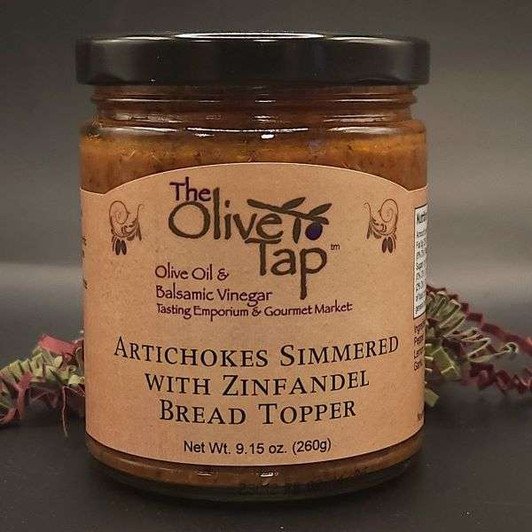 Artichokes Simmered with Zinfandel from The Olive Tap