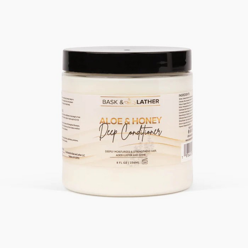 Bask & Lather Aloe and Honey Deep Conditioner 8 oz