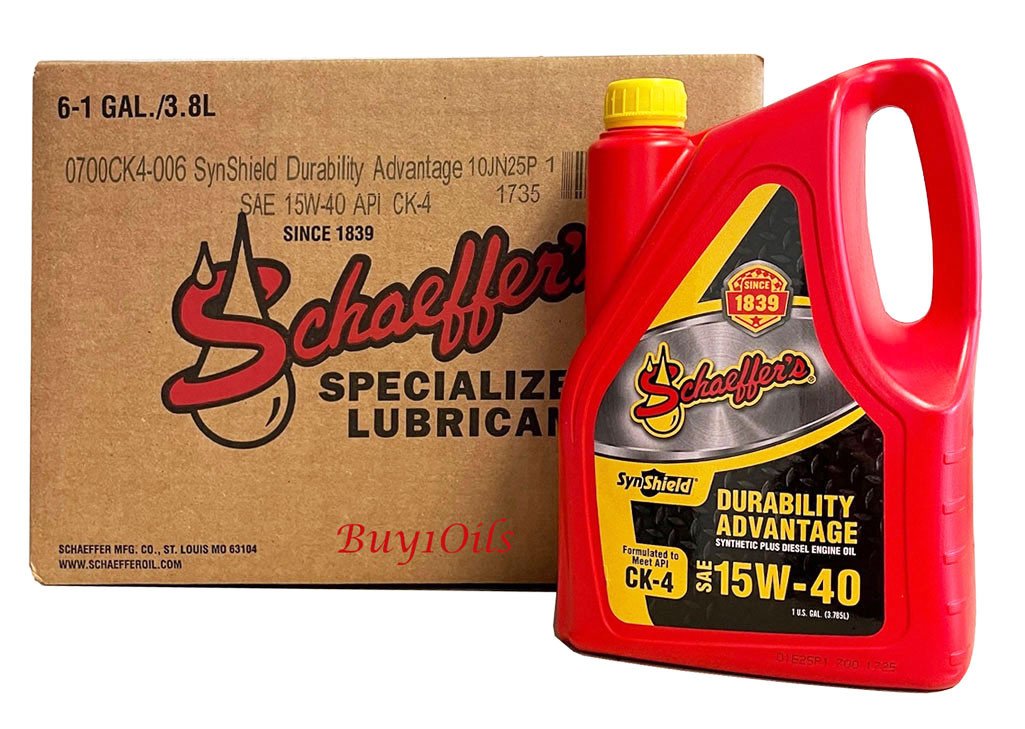 Schaeffer 700CK4-006 SynShield Durability Advantage 15W-40 | 6-GC
