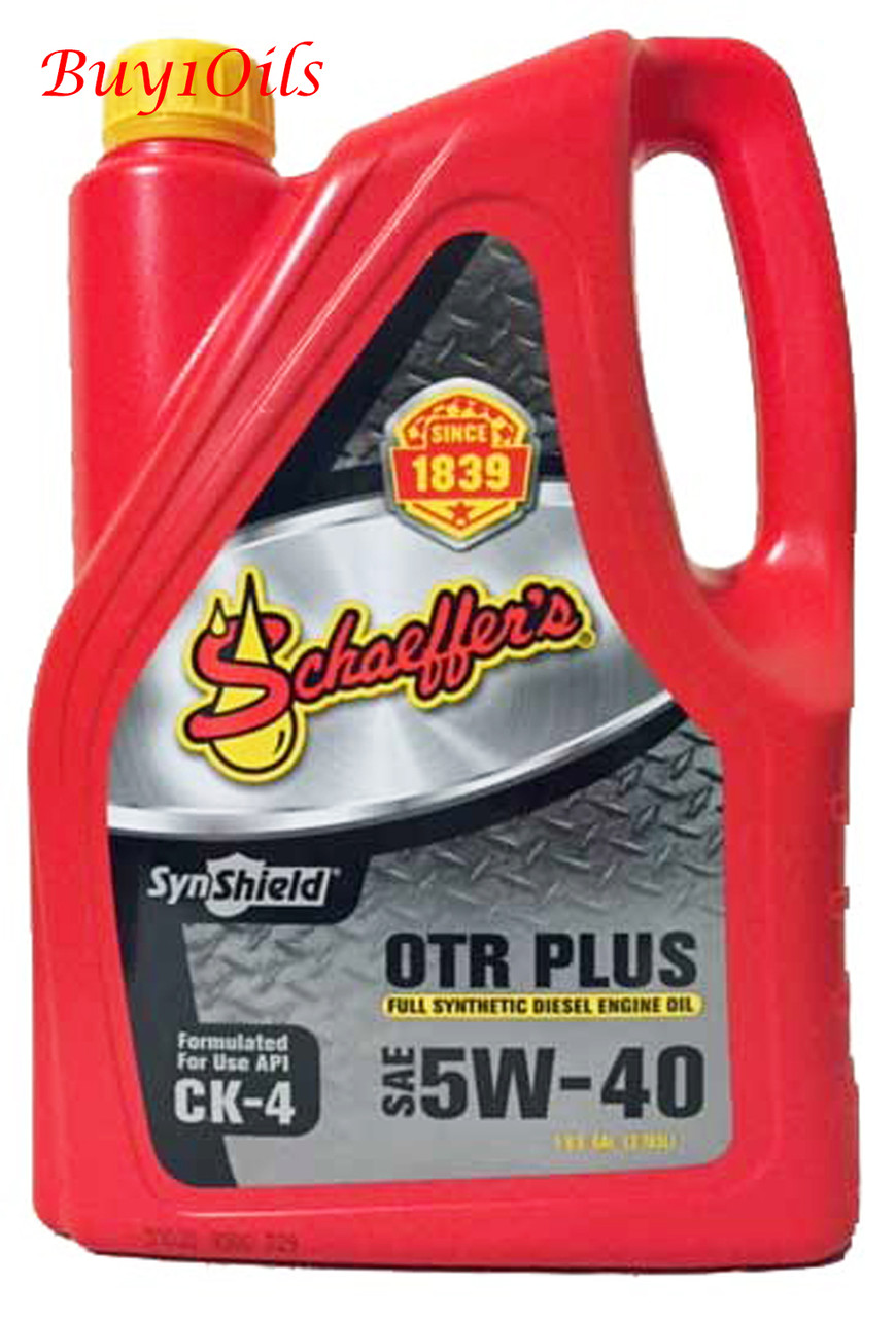 Schaeffer 9000CK4-006 SynShield OTR Plus Full Syn 5W-40 | 6-GC