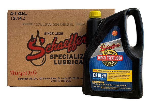 Schaeffer 0137ULSW-004 Diesel Treat 2000 Ultra Low Sulfur Winter Premium (4-Gallon case)